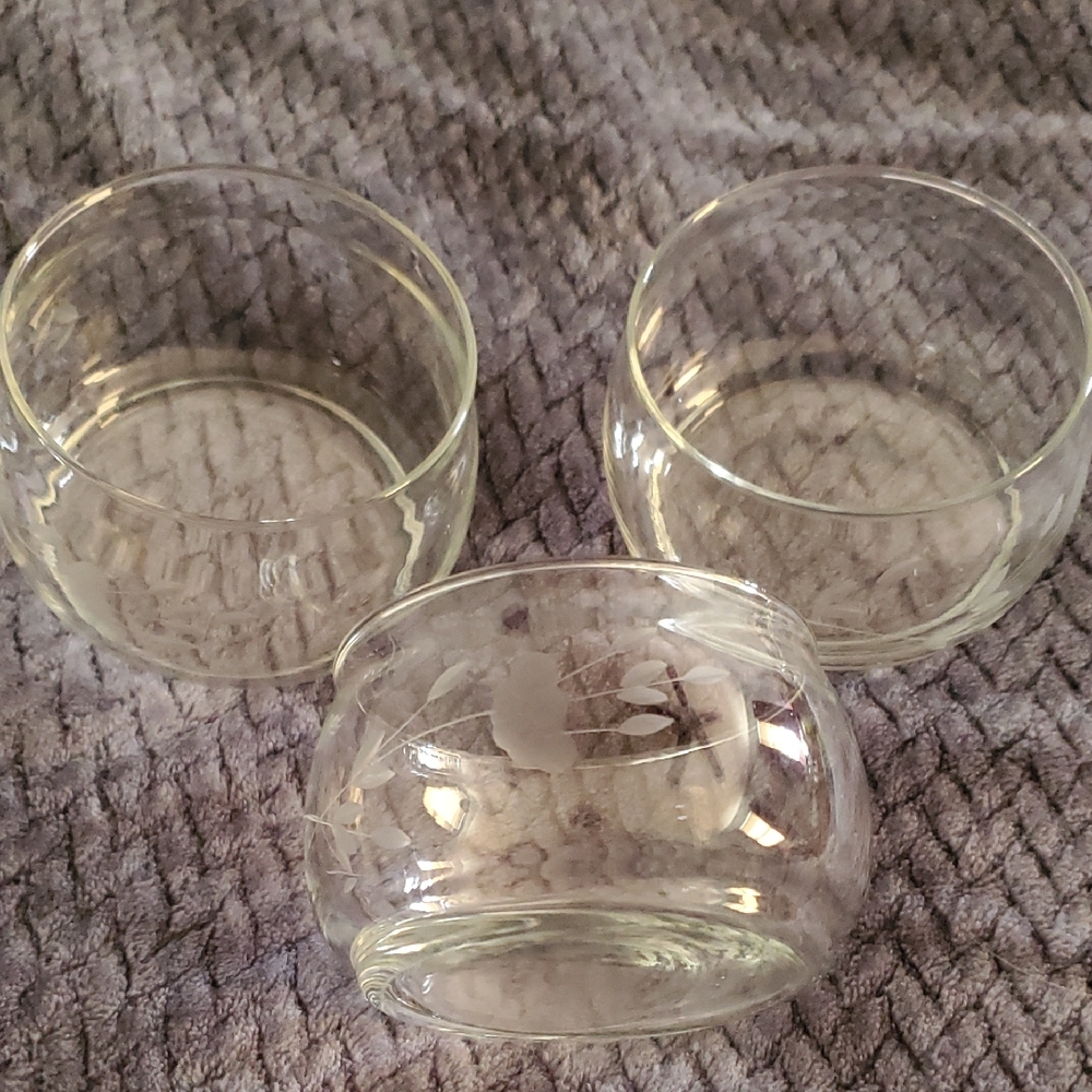 Princess House Heritage Etch bowls